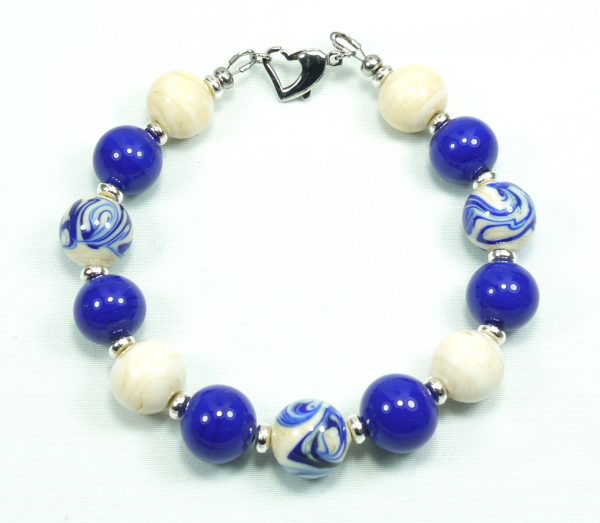braccialetto con perle di vetro di Murano