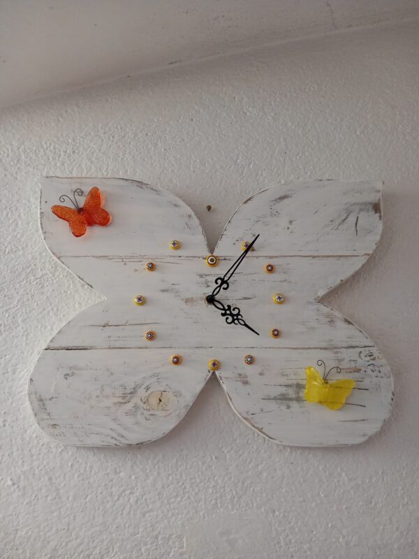 orologio da parete farfalla